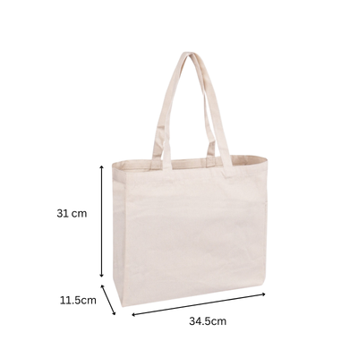 3(2) BSGIFTS Canvas Bag 8 OZ - 31 (H) x 34.5 (L) x 11.5cm (W)