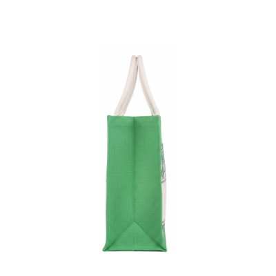 3(2) BSGIFTS EcoLife Jute Tote Bag with Velcro Front Pocket - 35 (H) x 43 (L) x 15cm (W)