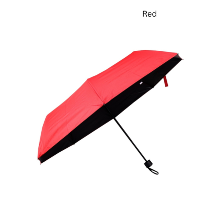 4(2) BSGIFTS 21 inch Black Coated T190 Foldable Umbrella