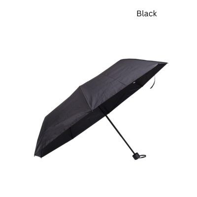 4(3) BSGIFTS 21 inch Black Coated T190 Foldable Umbrella