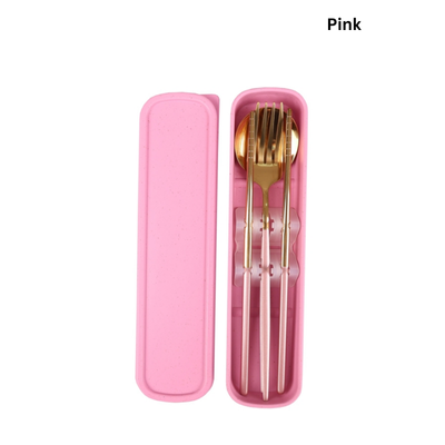 4(3) BSGIFTS Premium Stainless Steel Cutlery Set with Ribbon Box