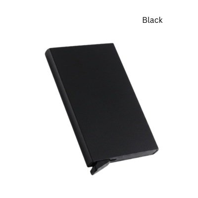 4(1) BSGIFTS Thin Aluminium Metal RFID Protected Card Holder - 9.5_6.2_0.9cm