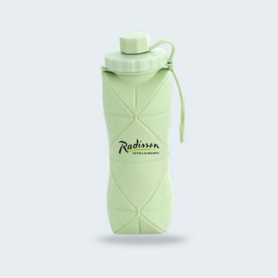 1 BSGIFTS Collapsible Foldable Silicon Sport Bottle – 600ml