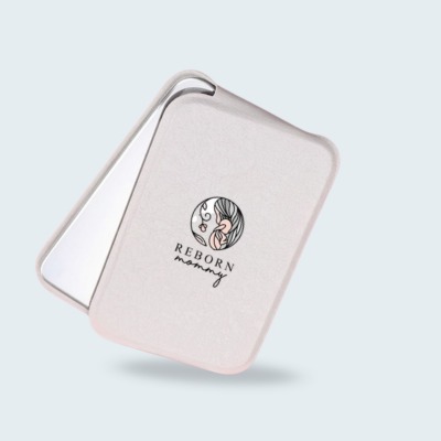 1 BSGIFTS PU Mini Foldable Mirror - 10.5 x 6.8 x 0.5cm