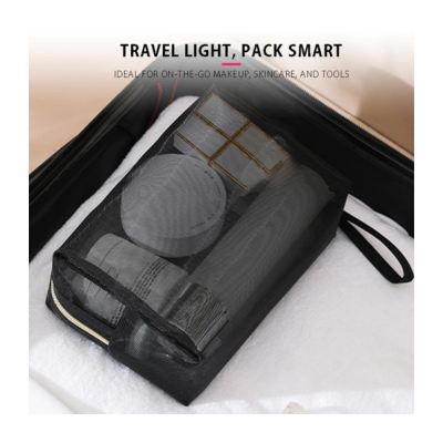 3(1) BSGIFTS Nylon Portable Mesh Pouch - Approx 18.5 x 8 x 13cm