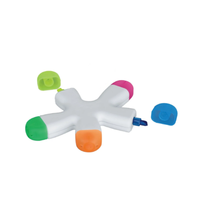 3(1) BSGIFTS Unique ABS Plastic Body Coral Shape 5 color Highlighter