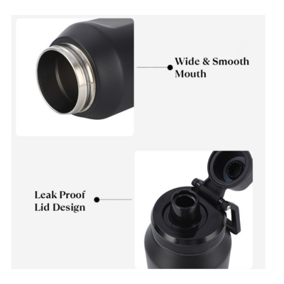 3(2) BSGIFTS 304 Stainless Steel Vacuum Bottle 750ml - 8 x 8 x 26.5cm