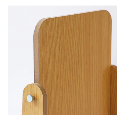 3(2) BSGIFTS 360° Rotating Wooden Mirror - 19.5 x 14 x 3.5cm