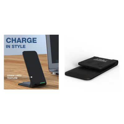 3(2) BSGIFTS ABS Wireless Charger Phone Stand with Box - 15cm(L) x 7.2cm(W) x 1.7cm(H)