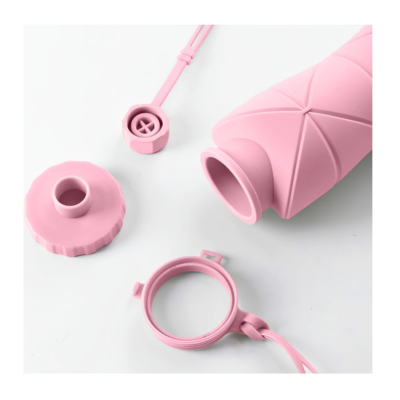 3(2) BSGIFTS Collapsible Foldable Silicon Sport Bottle – 600ml