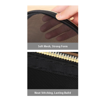 3(2) BSGIFTS Nylon Portable Mesh Pouch - Approx 18.5 x 8 x 13cm