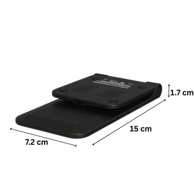 3(3) BSGIFTS ABS Wireless Charger Phone Stand with Box - 15cm(L) x 7.2cm(W) x 1.7cm(H)