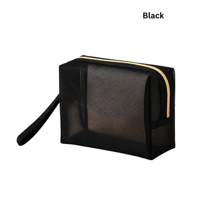 4 BSGIFTS Nylon Portable Mesh Pouch - Approx 18.5 x 8 x 13cm