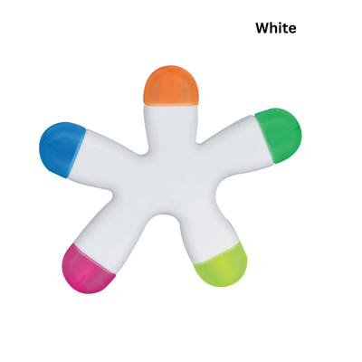 4 BSGIFTS Unique ABS Plastic Body Coral Shape 5 color Highlighter