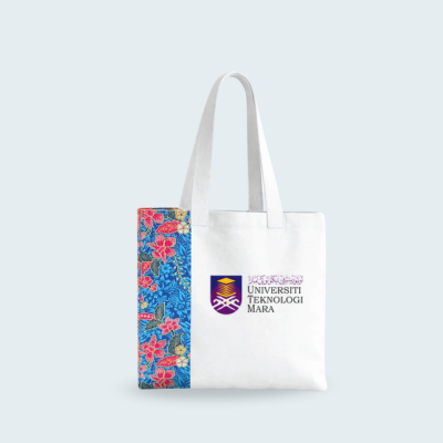 1 BSGIFTS Large Canvas Bag with Printed Side Panel 12oz