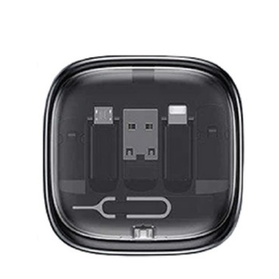 2 BSGIFTS ABS+TPE+Aluminium alloy Multi-Charging Travel Kit - 7(L) x 7(W) x 2.3cm(D)