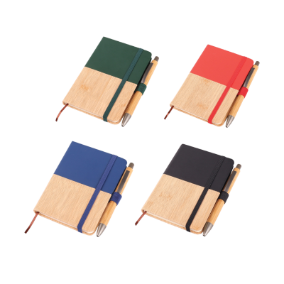 2 BSGIFTS Dual-Tone Eco Notebook Set - 14cm (H) x 8cm (L)
