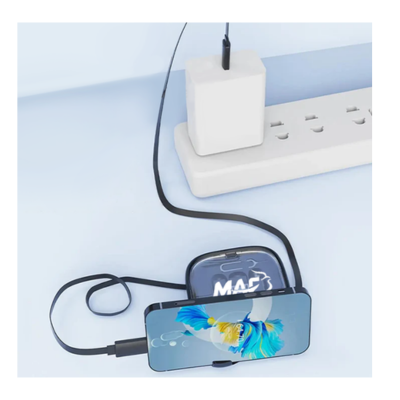 3(1) BSGIFTS ABS+TPE+Aluminium alloy Multi-Charging Travel Kit - 7(L) x 7(W) x 2.3cm(D)