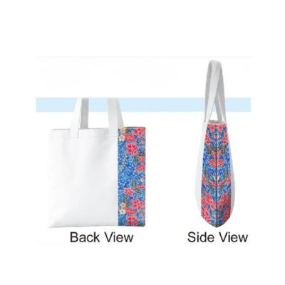 3(1) BSGIFTS Large Canvas Bag with Printed Side Panel 12oz