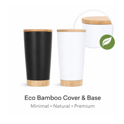 3(1) BSGIFTS Stainless Steel 304 with Bamboo Mug 600ml