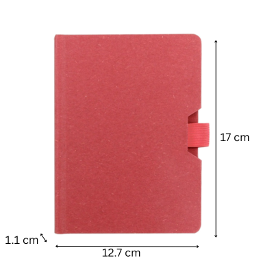 3(4) BSGIFTS Eco paper Hardcover Notebook - 12.7(L) x 1.1(W) x 17cm (H)