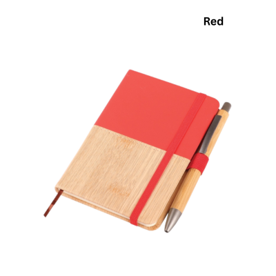 4(1) BSGIFTS Dual-Tone Eco Notebook Set - 14cm (H) x 8cm (L)