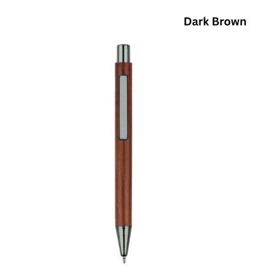 4(2) BSGIFTS ABS + Wooden Plastic Ball Gel Pen - 13.5 x 1.1 cm