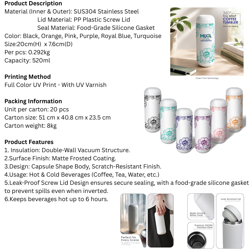BS00041_Batik Garis_Capsule Tumbler-520ml