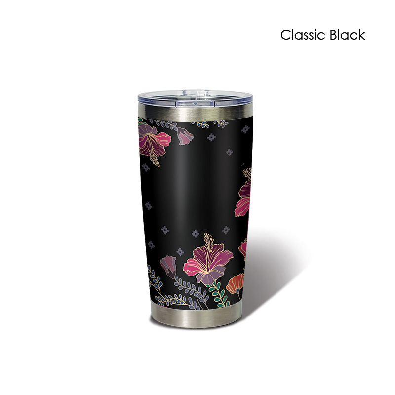 BS00045_Aurelia Hibiscus_Classic Tumbler_ClassicBlack