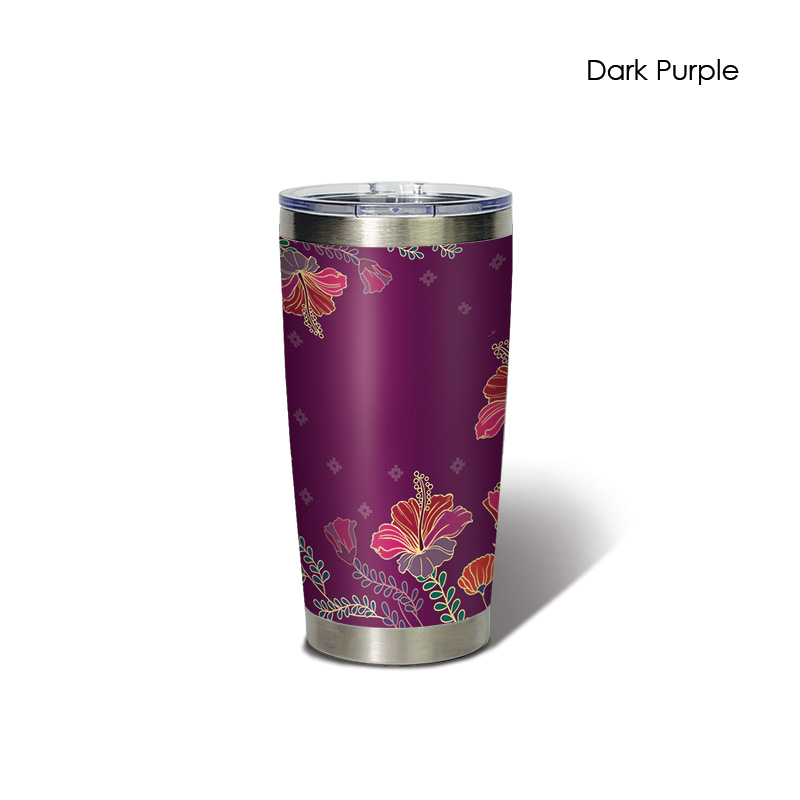 BS00045_Aurelia Hibiscus_Classic Tumbler_DarkPurple