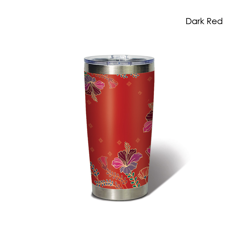 BS00045_Aurelia Hibiscus_Classic Tumbler_DarkRed
