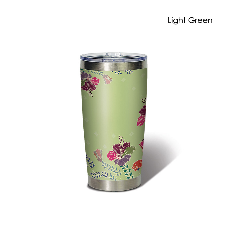 BS00045_Aurelia Hibiscus_Classic Tumbler_LightGreen
