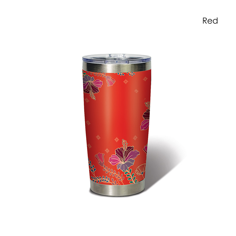 BS00045_Aurelia Hibiscus_Classic Tumbler_Red