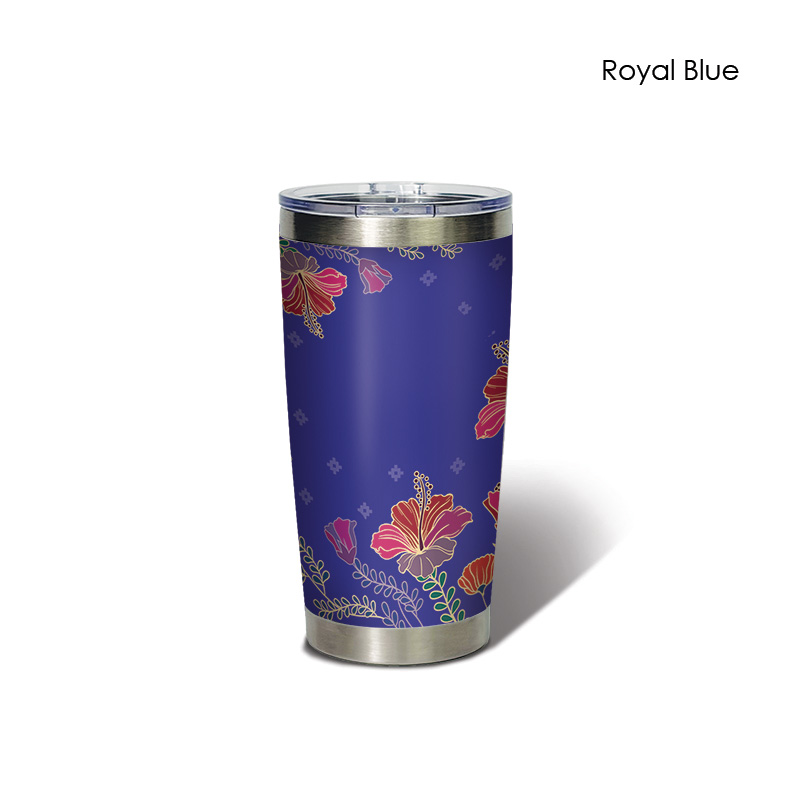 BS00045_Aurelia Hibiscus_Classic Tumbler_RoyalBlue