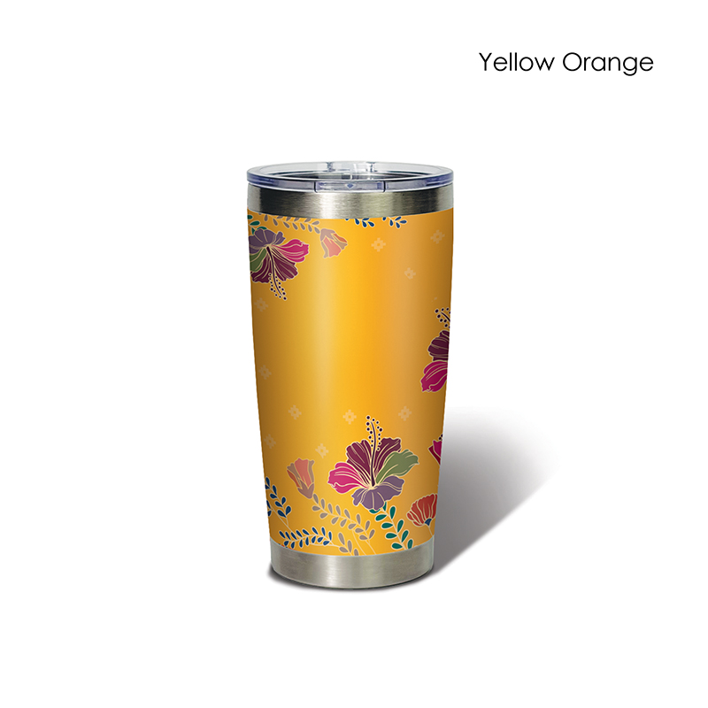 BS00045_Aurelia Hibiscus_Classic Tumbler_Yellow Orange