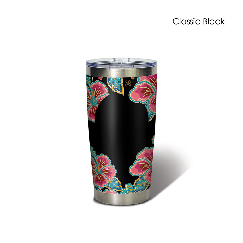 BS00045_Malaya Hibiscus_Classic Tumbler_ClassicBlack