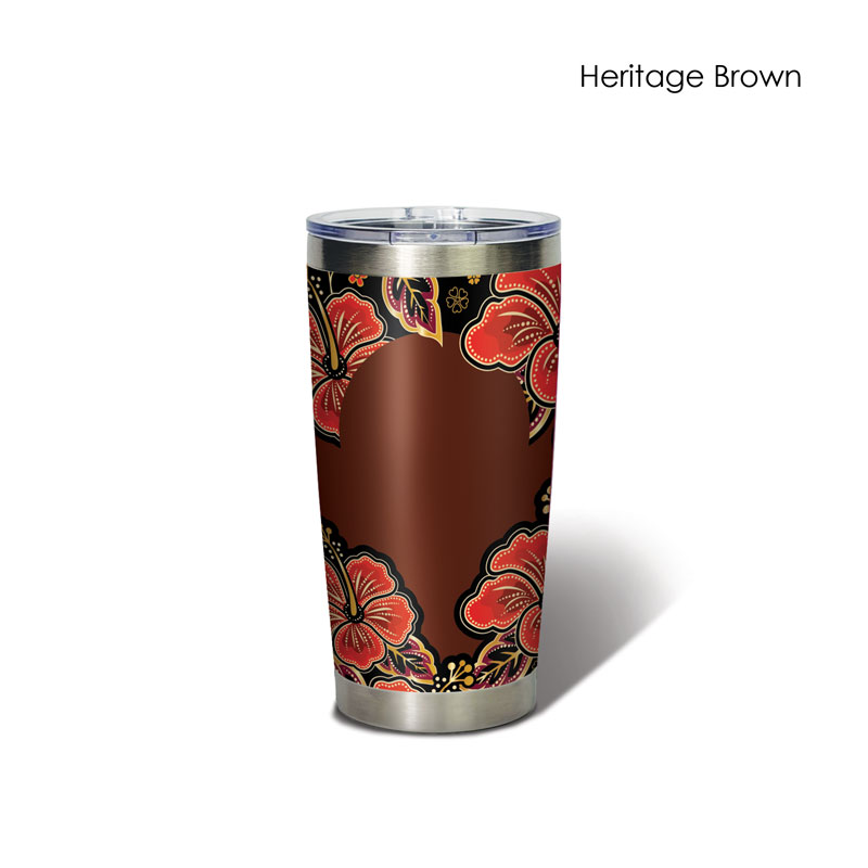 BS00045_Malaya Hibiscus_Classic Tumbler_Heritage-brown