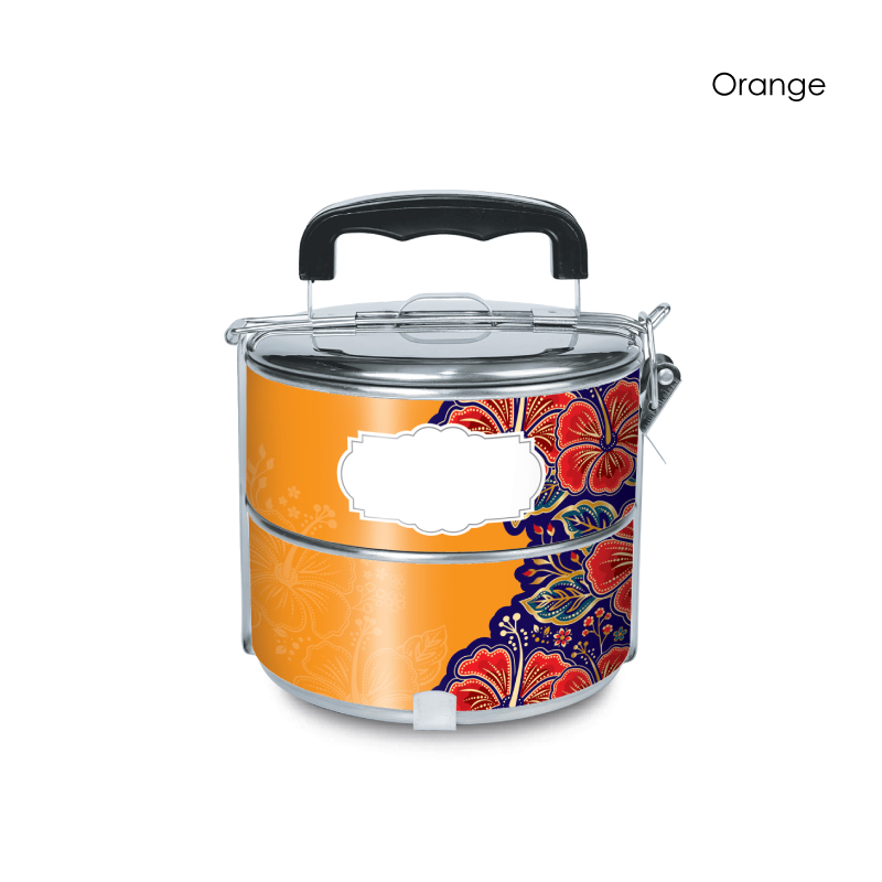 BS00048_2Tier-Tiffin_Malaya-Hibiscus_W439mm-x-H110mm_Orange