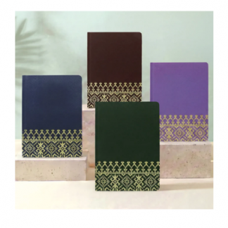 2 BSGIFTS A5 Executive PU Leather Songket Planner Organizer