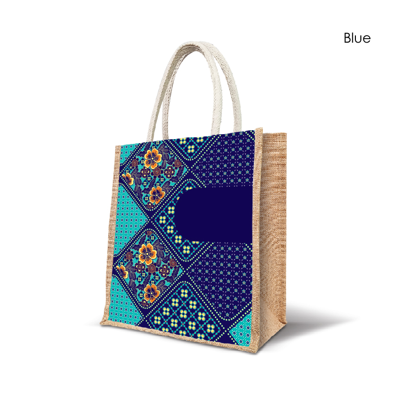 25049_Batik Harmony_Jute Bag_H30cm x L25cm x D15cm_Blue