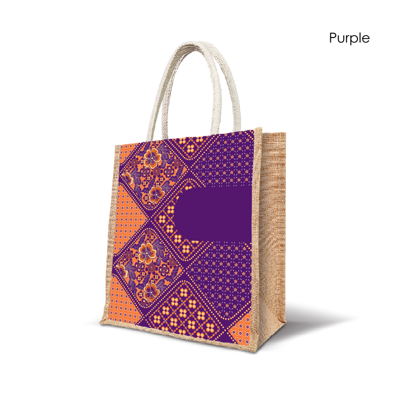 25049_Batik Harmony_Jute Bag_H30cm x L25cm x D15cm_Purple