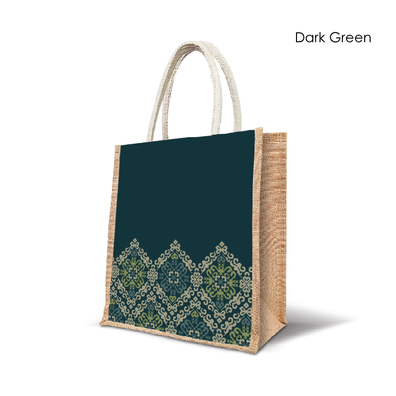 25049_Songket-Lestari_Jute-Bag_H30cm-x-L25cm-x-D15cm_Dark-Green