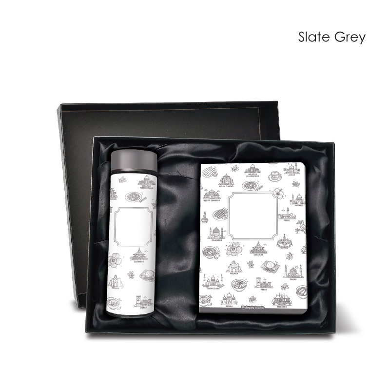 29105_2in1-Gift-Set_Notebook-n-Flask_Msia-Iconic_Slate-Grey