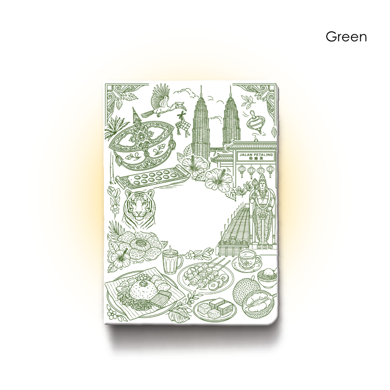 30085_A5-Hardcover-Notebook_Msia-Culture-Line_Green