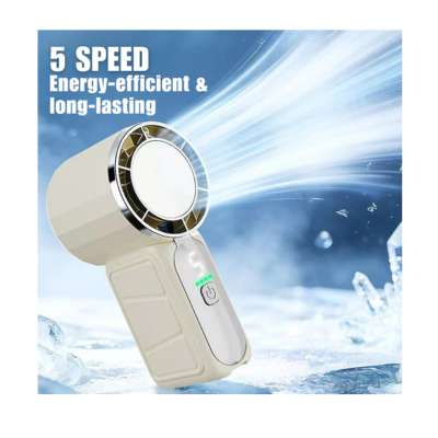 3(1) BSGIFTS ABS Mini Portable Handheld Fan USB Rechargeable