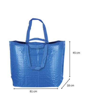 3(3) BSGIFTS Polypropylene Large Laundry Bags with 2 Handles