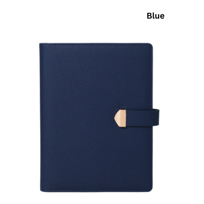 4(3) BSGIFTS A5 Elegant PU Leather Executive Planner Organizer with Wire-O