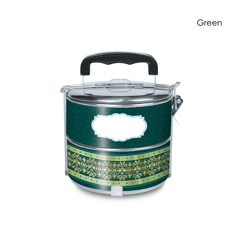 BS00048_2Tier-Tiffin_Songket-Dirgahayu_W439mm-x-H110mm_Green