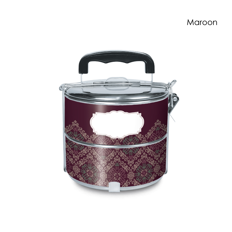 BS00048_2Tier-Tiffin_Songket-Lestari_W439mm-x-H110mm_Maroon