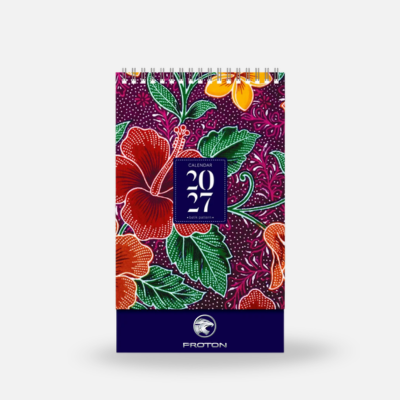 1 BSGIFTS A5 Size Batik-Inspired Desktop Calendar